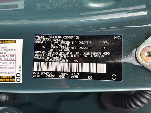 Certified 2025 Toyota 4Runner TRD Off-Road Premium AWD/4WD image 43
