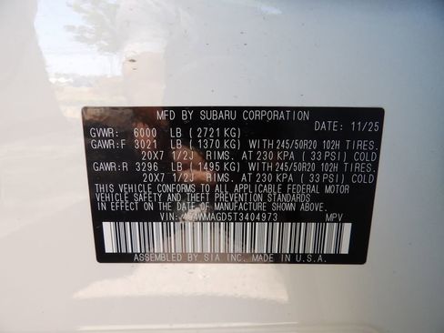New 2026 Subaru Ascent Limited w/ Popular Package #2 AWD/4WD image 33