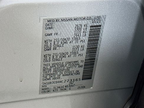 Used 2022 Nissan Pathfinder SL w/ SL Premium Package image 12