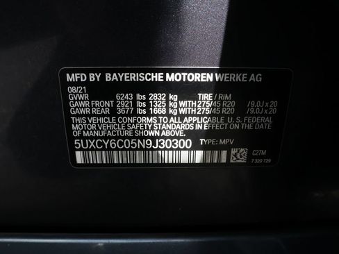 Used 2022 BMW X6 xDrive40i w/ M Sport Package AWD/4WD image 48