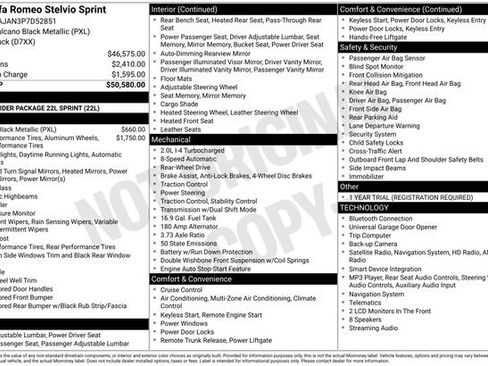 Used 2023 Alfa Romeo Stelvio Sprint RWD image 3