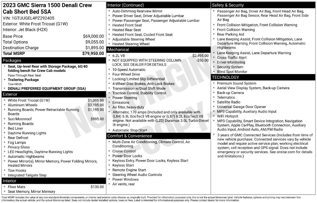 Used 2023 GMC Sierra 1500 Denali AWD/4WD image 67