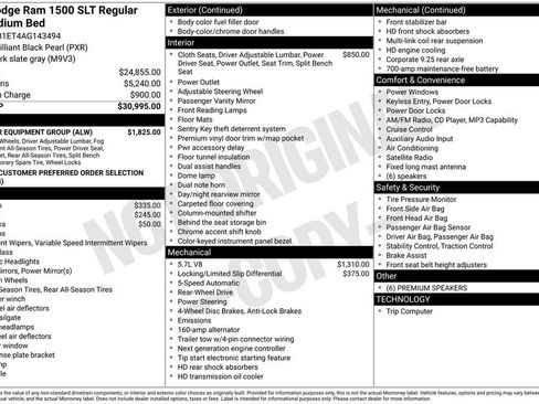 Used 2010 Dodge Ram 1500 Truck SLT w/ Popular Equipment Group RWD image 7