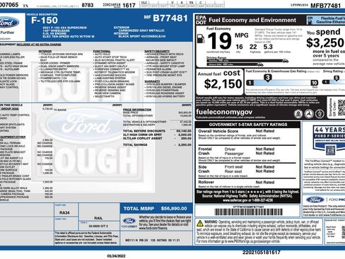 Used 2021 Ford F150 XLT w/ Equipment Group 302A High AWD/4WD image 3