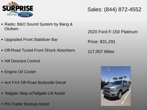 Used 2020 Ford F150 Platinum w/ Equipment Group 701A Luxury AWD/4WD image 16