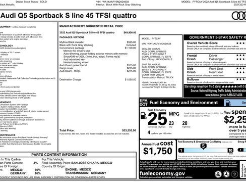 Used 2022 Audi Q5 2.0T Premium w/ Convenience Package image 4