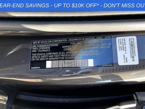Used 2025 Volvo XC60 B5 Core w/ Protection Package Premier AWD/4WD image 44