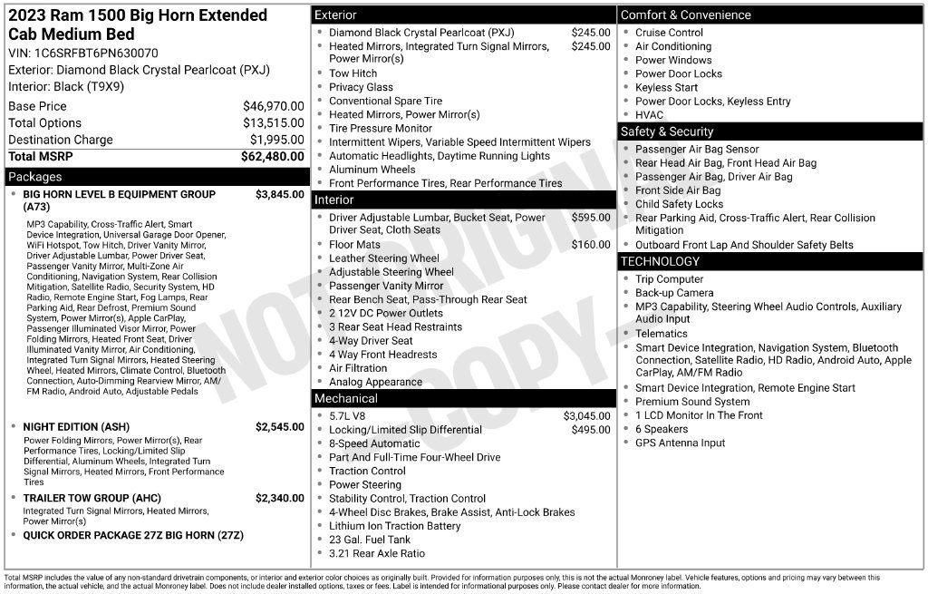 Used 2023 RAM 1500 Big Horn AWD/4WD image 22