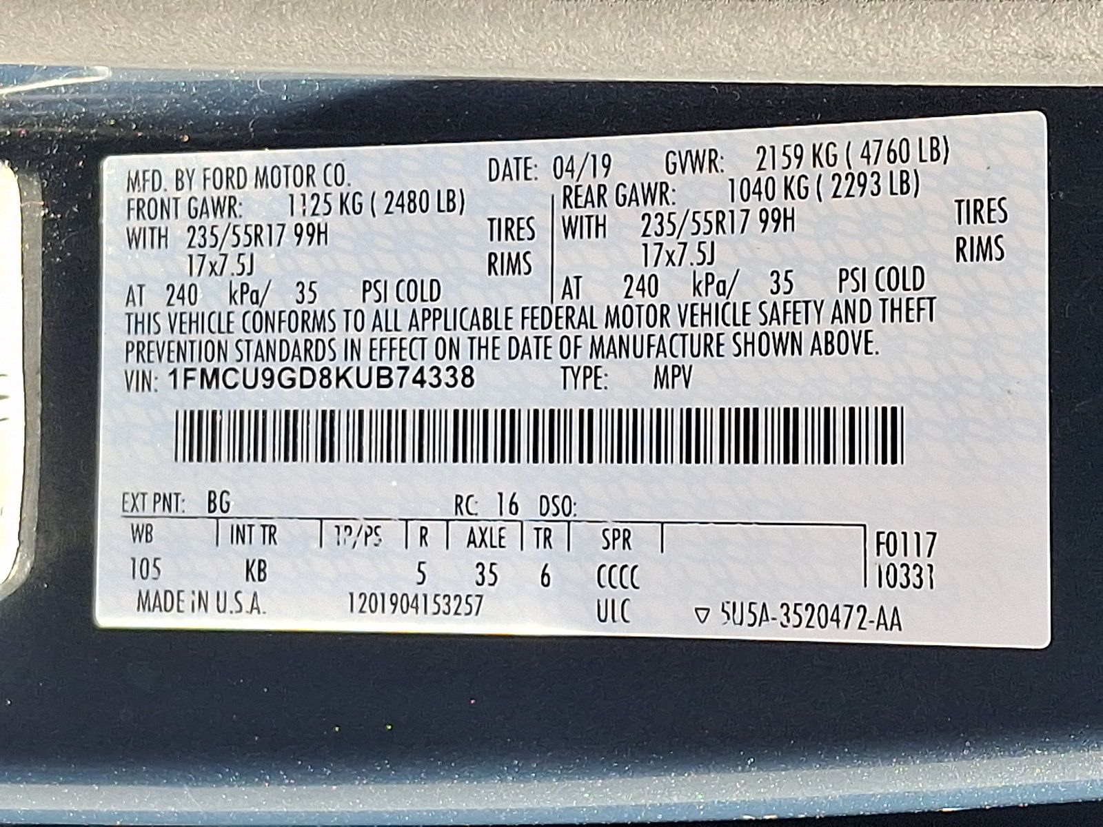 Used 2019 Ford Escape SE AWD/4WD image 27