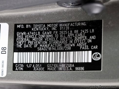 Used 2020 Lexus ES 350 w/ Premium Package image 36