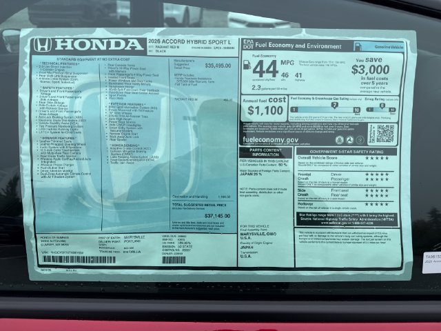 New 2026 Honda Accord Sport image 32