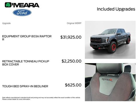 Used 2025 Ford F150 Raptor w/ Equipment Group 803A Raptor R AWD/4WD image 4