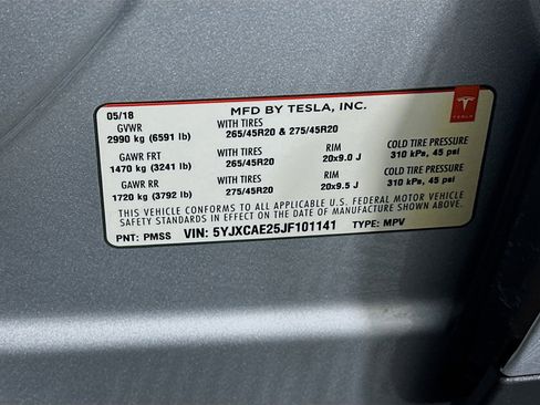 Used 2018 Tesla Model X 75D AWD/4WD image 12