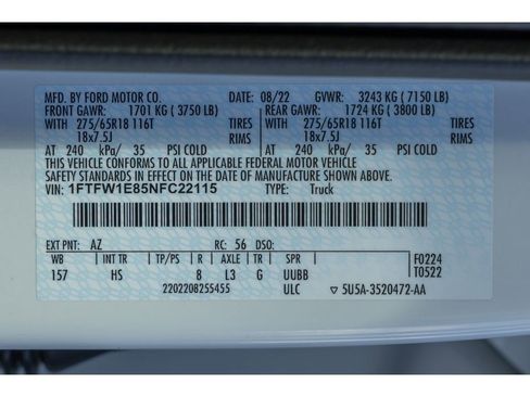 Used 2022 Ford F150 Lariat w/ Equipment Group 502A High image 32