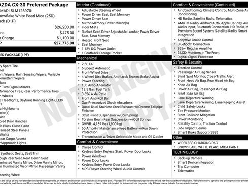 Used 2020 MAZDA CX-30 FWD w/ Preferred Package image 34