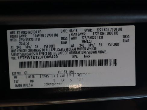 Used 2018 Ford F150 Lariat w/ Equipment Group 502A Luxury AWD/4WD image 59