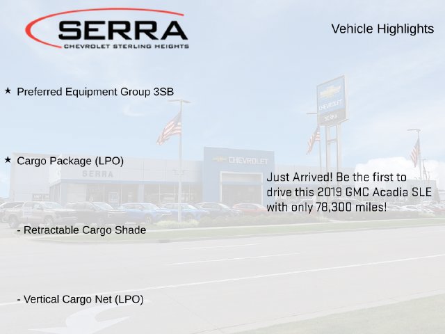 Used 2019 GMC Acadia SLE w/ LPO, Cargo Package FWD image 3