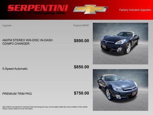 Used 2007 Saturn Sky w/ Premium Trim Pkg RWD image 4