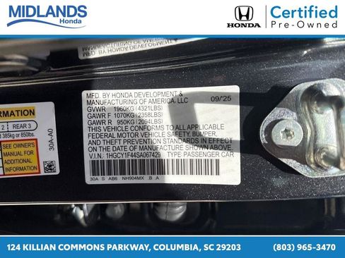 Certified 2025 Honda Accord SE image 31