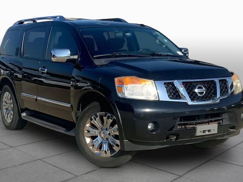 Used 2015 Nissan Armada Platinum w/ 2nd Row Captain Seat Package RWD image 2