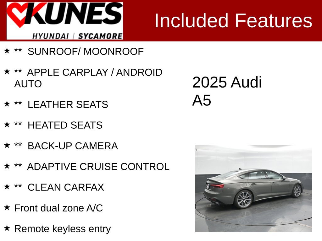 Used 2025 Audi A5 2.0T Premium AWD/4WD image 2