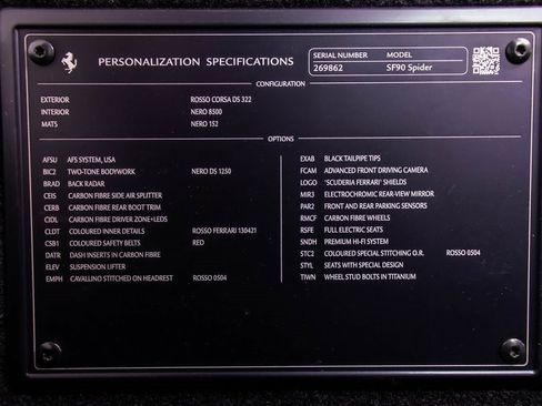 Certified 2022 Ferrari SF90 Spider image 58