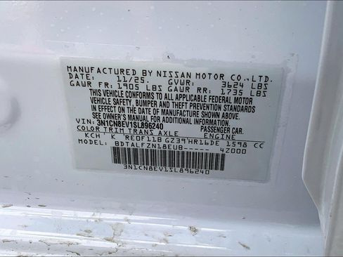 New 2025 Nissan Versa SV image 14