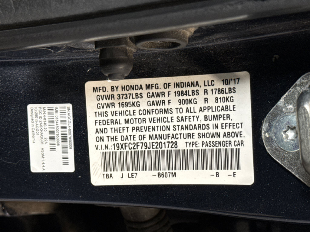 Used 2018 Honda Civic EX image 23