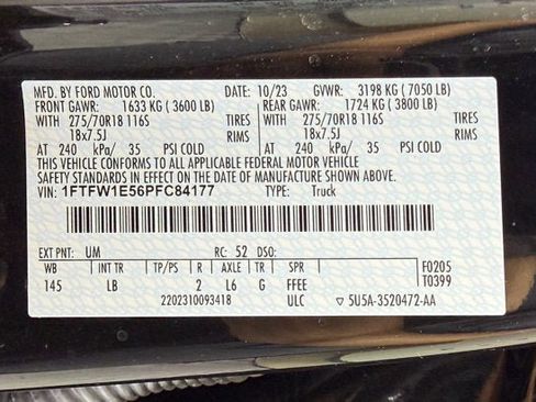 Used 2023 Ford F150 Tremor w/ Trailer Tow Package AWD/4WD image 14
