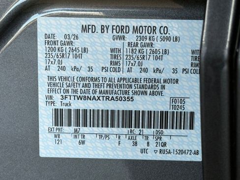 New 2026 Ford Maverick Tremor AWD/4WD image 22
