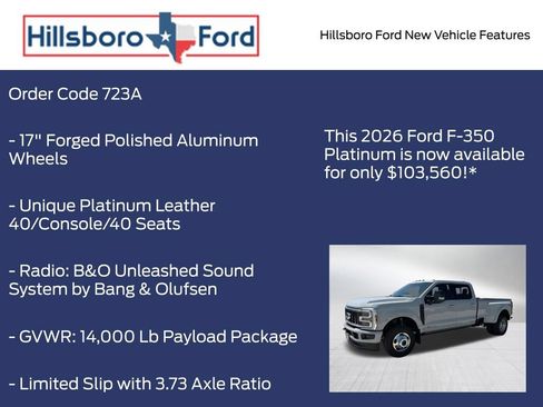 New 2026 Ford F350 Platinum AWD/4WD image 10