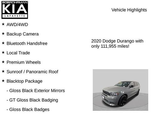 Used 2020 Dodge Durango GT w/ Blacktop Package AWD/4WD image 7