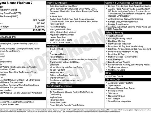 Used 2023 Toyota Sienna Platinum image 8