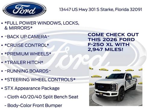 New 2026 Ford F250 XL w/ STX Appearance Package AWD/4WD image 10