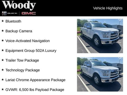 Used 2015 Ford F150 Lariat w/ Equipment Group 502A Luxury AWD/4WD image 3
