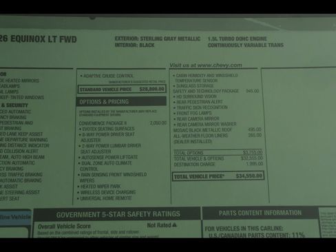 New 2026 Chevrolet Equinox LT w/ Convenience Package II FWD image 25