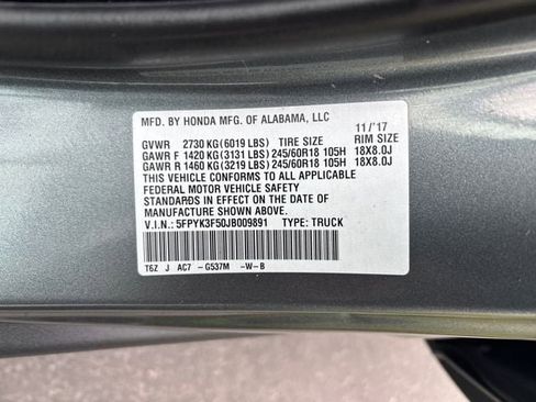 Used 2018 Honda Ridgeline RTL image 31