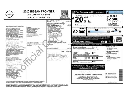Used 2020 Nissan Frontier SV