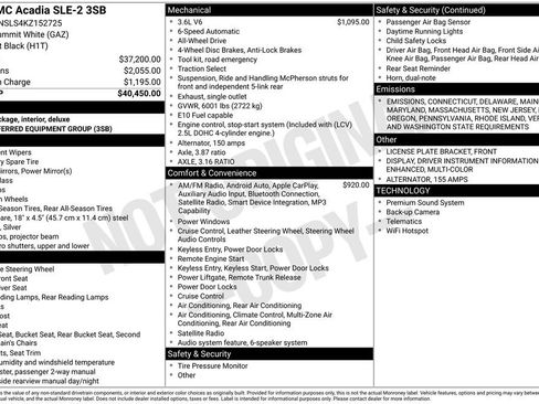 Used 2019 GMC Acadia SLE image 36