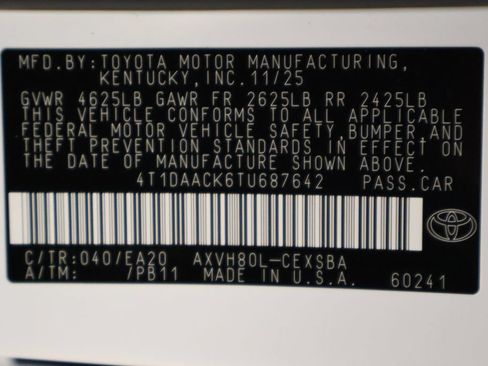 Used 2026 Toyota Camry SE w/ Convenience Package FWD image 17