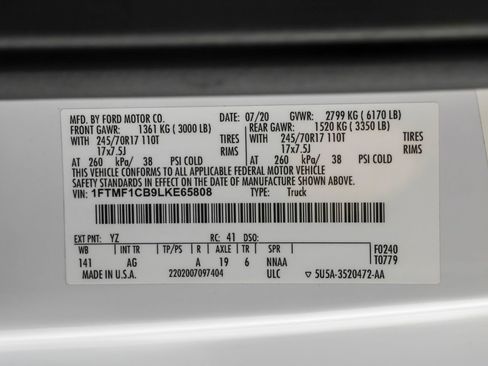 Used 2020 Ford F150 XL w/ Equipment Group 101A Mid RWD image 39