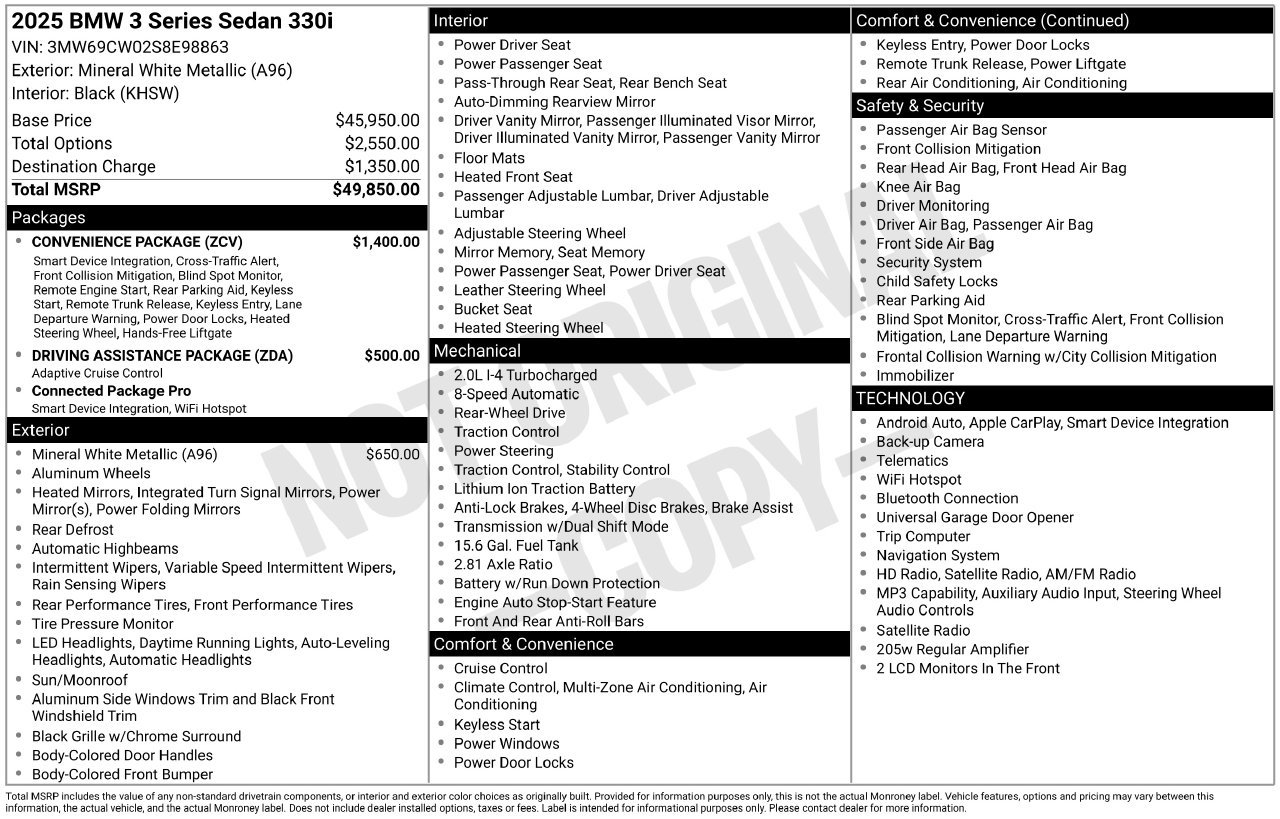 Used 2025 BMW 330i Sedan RWD image 33