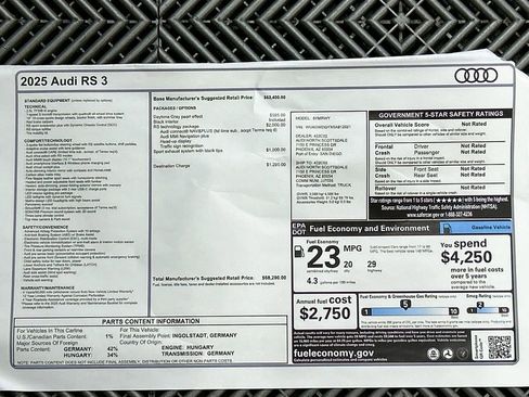 New 2025 Audi RS 3 image 35