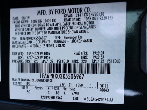 Used 2019 Ford Mustang Bullitt w/ Bullitt Electronics Package image 14