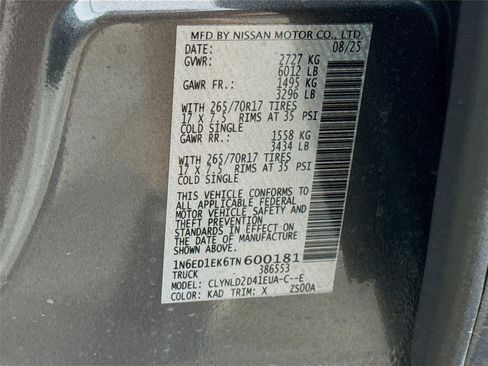 Used 2026 Nissan Frontier PRO-4X w/ Pro-4x Convenience Package AWD/4WD image 29