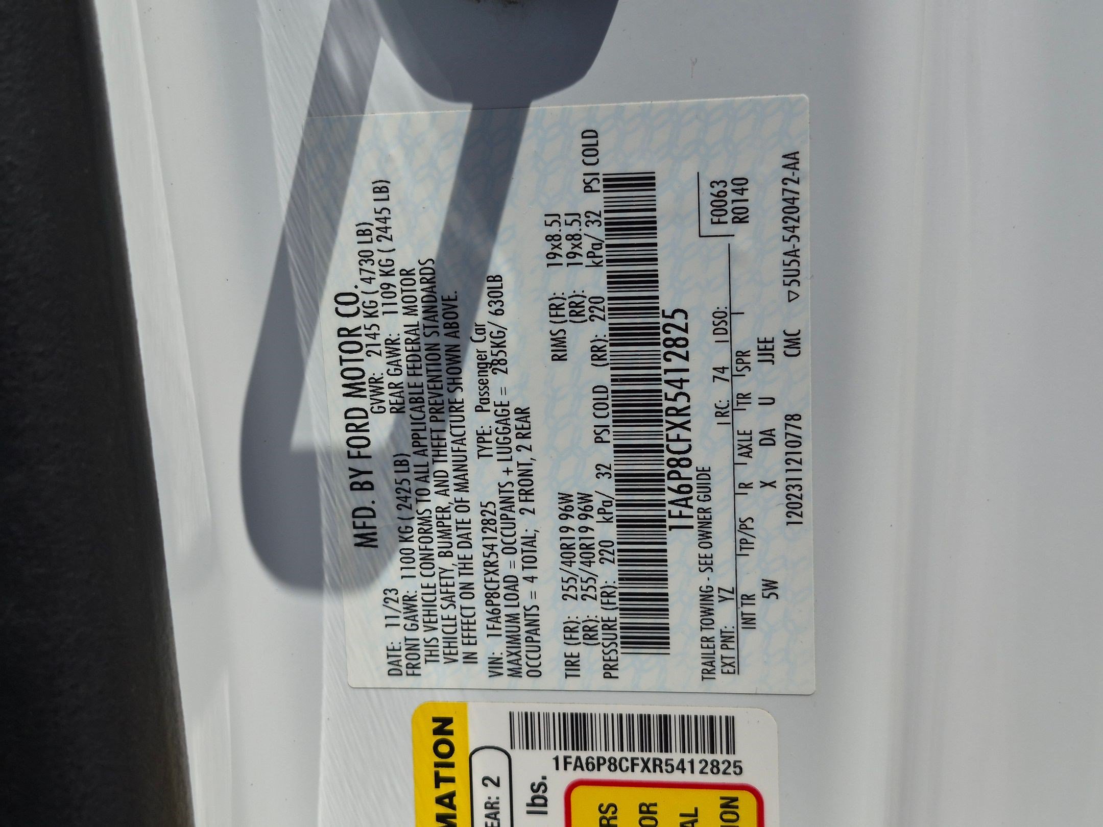 Used 2024 Ford Mustang GT Premium RWD image 35