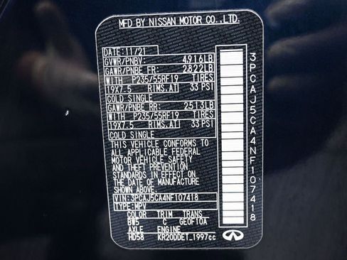 Used 2022 INFINITI QX50 Essential image 42