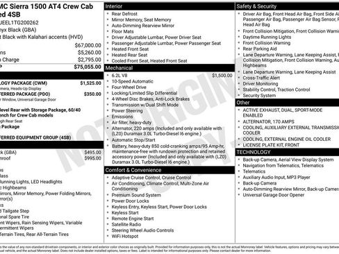 New 2026 GMC Sierra 1500 AT4 w/ Technology Package image 16