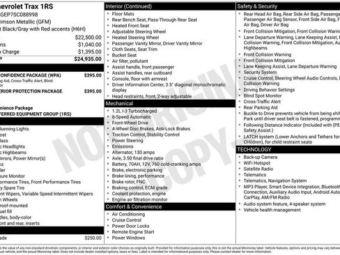 Used 2025 Chevrolet Trax RS FWD image 7