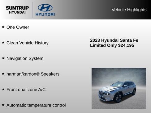 Used 2023 Hyundai Santa Fe Limited AWD/4WD image 8